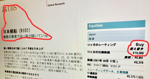 UBS¾Ú·ô¤Î³¤±¿³ô¥¢¥Ê¥ê¥¹¥È¡¢ÅÚ¤µ¤ó¤Î¥ì¥Ý¡¼¥È
